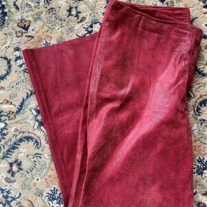 Red Leather Pants